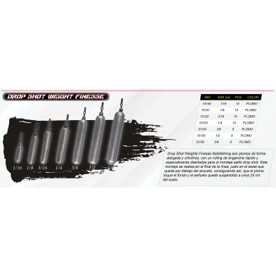 Plomos Drop Shot Weight Finesse BaitsFishing 10155