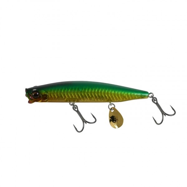 Señuelo Vertebrata Sinking Pencil Green Gold Mustad