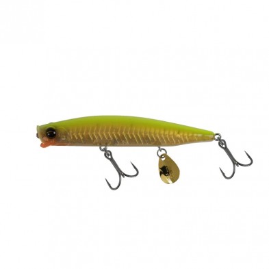 Señuelo de pesca Vertebrata Sinking Pencil Gold Pearl Chartreuse Mustad