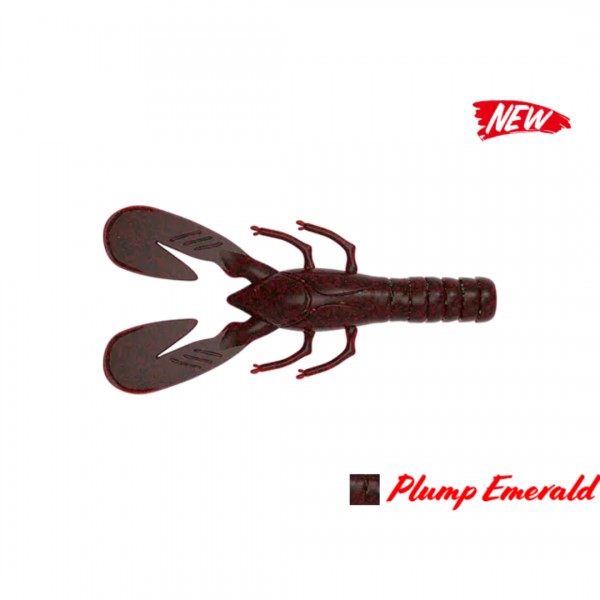 Vinilo Lethal Craw Agr Baits Color Plum Emerald