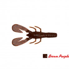 Vinilo Lethal Craw Agr Baits Color Brown Purple