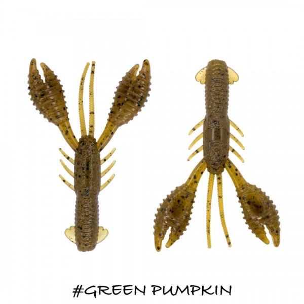 Iberican Lures Baby Fighter Krab 3” Green Pumpkin Vinilo Cangrejo