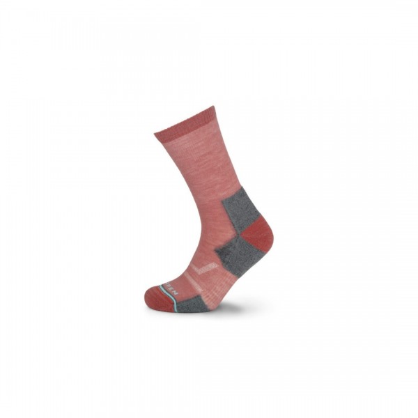 Calcetín T2 Merino Hike Light Crew W Mujer Lorpen - Rojo